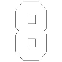 block font number eight